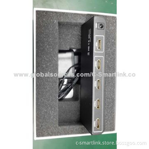 HDMI Splitter 1x4 HDMI V1.3, Supports HDCP, 3D, 1,080P, Easy to Use